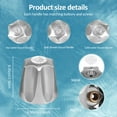 thumbnail image 2 of Sutowe 3Pcs Shower Faucet Knob Handle Easy Install Rustproof Bathtub Faucet Handle Replacement Include Hot Cold and Diverter for Bathroom, 2 of 8