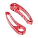 thumbnail image 5 of Puños de manillar de aleación de aluminio para bicicleta de montaña y carretera. rojo, 5 of 9
