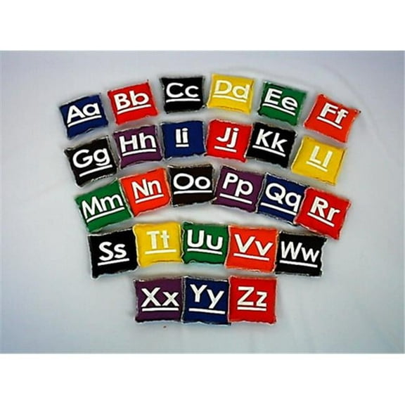 Everrich EVC-0012 5 x 5 Inch Alphabet Beanbags - Set of 26