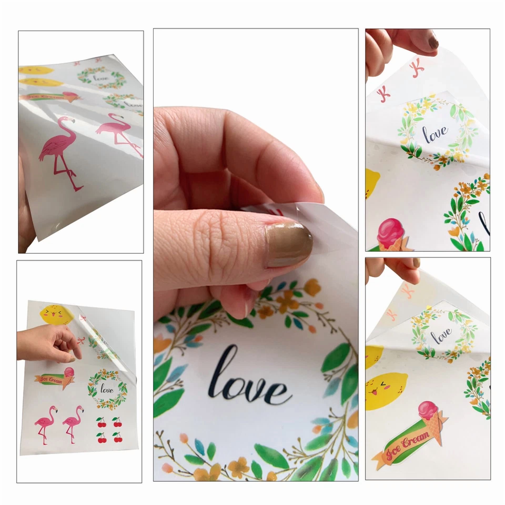 CRESTIN- 20 Koala Clear Sticker Paper For Laser Printable Vinyl Waterproof Transparent