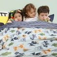 thumbnail image 5 of MXTPOV Cute Printed Blanket for Children Kids Ultra Soft Flannel Blanket Kindergarten Nap Blanket Thickened Warm Throw Blanket Coral Velvet Blanket for Couch Sofa Bedroom 39.4x29.5 in, 5 of 5