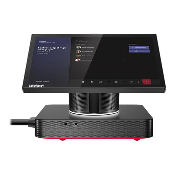 Lenovo ThinkSmart Hub 11H1 - Tout-en-un Core i5 8365UE / jusqu'à 4,1 GHz - vPro - RAM 16 Go - SSD 256 Go - NVMe - UHD Graphics 620 - Ethernet Gigabit - Win 11 IoT Enterprise SAC - Moniteur : DEL 10,1 Pouces 1920 x 1200 (WUXGA) @ Écran Tactile 60 Hz - raven black, red (bottom cover) - Lenovo TopSeller - avec 3 Ans de Prise en Charge Lenovo Premier, Entretien de Première An
