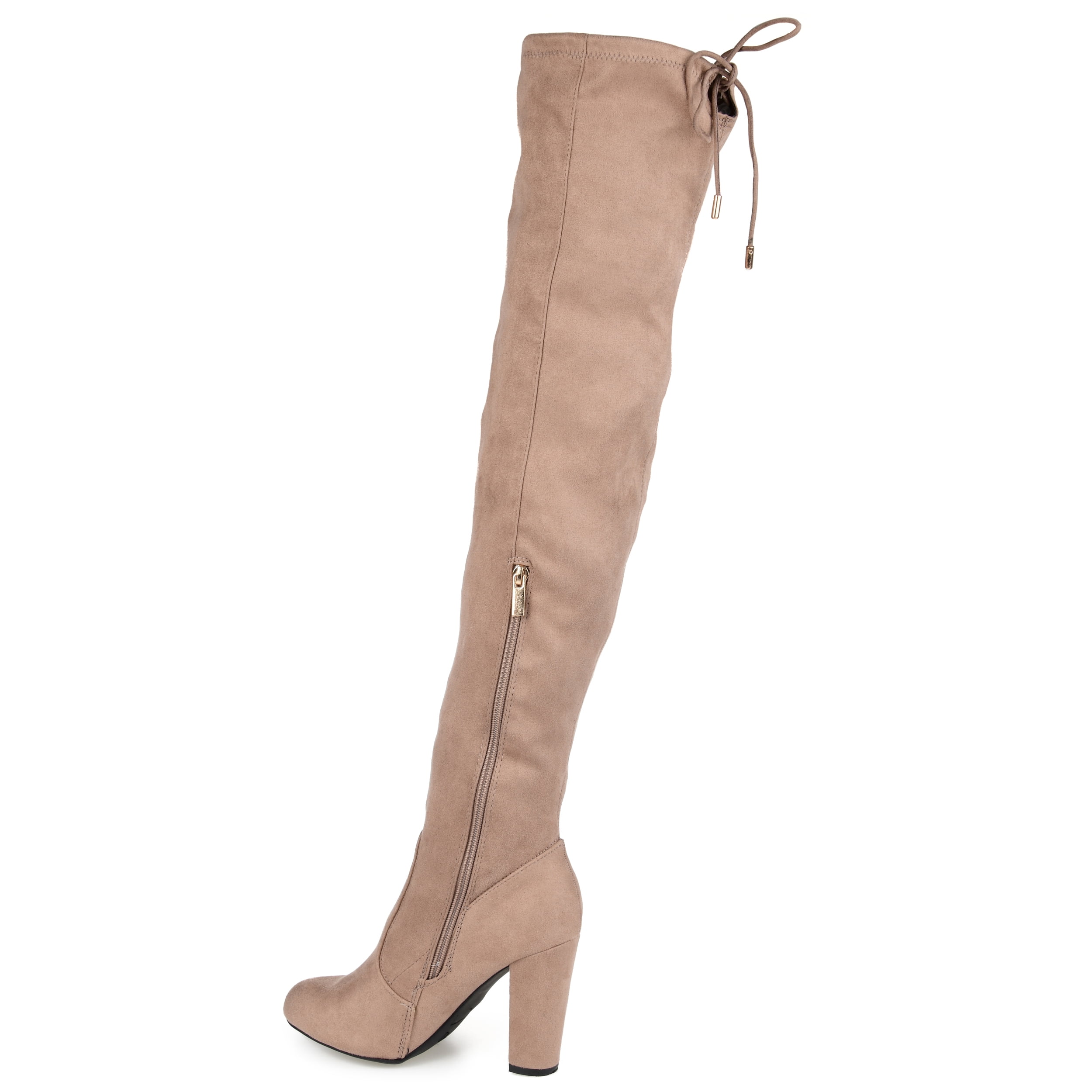 Journee Womens Maya Block Heel Over The Knee Boots