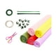 thumbnail image 3 of Kits de bricolaje de flores de papel crepé de 5 colores, 20 piezas de alambre de hierro floral verde para bebé Estilo A, 3 of 9