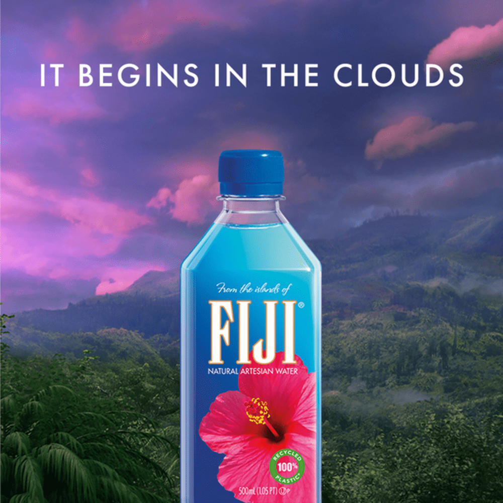FIJI Water Bottled Water, 500 mL, 24 ct