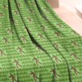 thumbnail image 3 of Green Bigfoot Pattern Blanket,Comfortable Soft Flannel Throw Blanket,All Season,Warm Lightweight Blankets for Sofa Bed Couch Living Room Chair,30"x40", 3 of 4