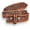 Brown, variant on Men's Western Leather Cowboy Belt Tooled Embossed Handmade Belt with Removable Buckle 1.5” Wide