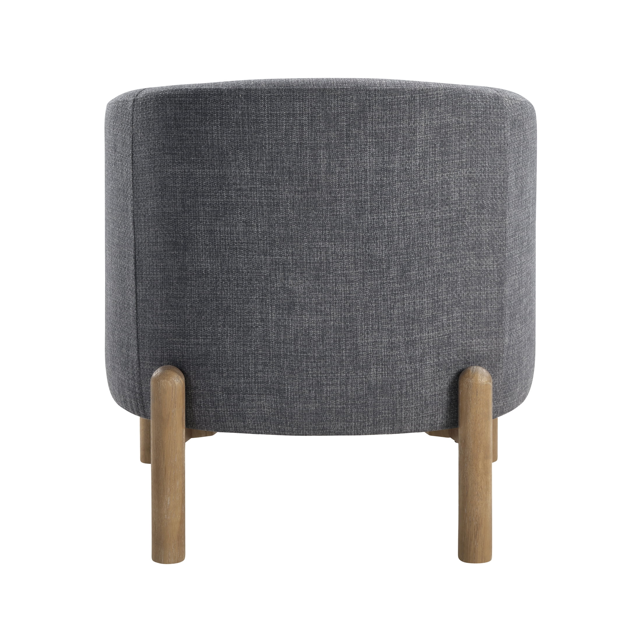 OakvillePark Westbright Textured Fabric Barrel Accent Chair, Gray