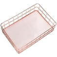 thumbnail image 4 of CANASTA DE ALMACENAMENTO DE CUADRÍCULA DE ORGANIZACIÓN DE ESCRITORIO, Uso A LARGO PLAZO DE LA CESTA DE ALMACENAMIENTO DE ESCRITORIO DE ORO ROSA, PARA ACCESORIOS DE MODA DE, 4 of 7