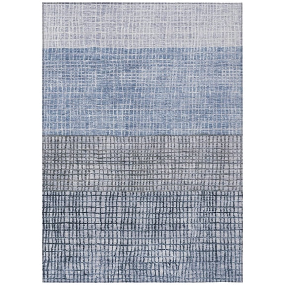 Dalyn Rugs Machine Washable Indoor/Outdoor Chantille Blue 2'6" x 3'10" Rug