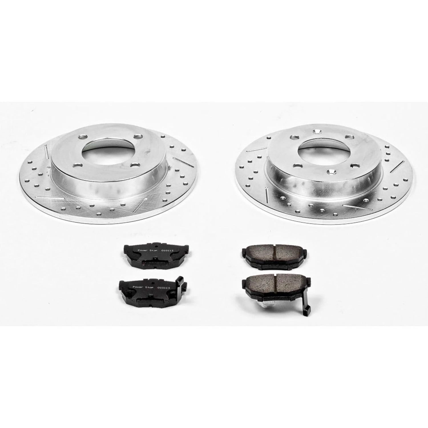 PowerStop Rear Z23 Evolution Sport Carbon-Fiber Ceramic Brake Pad and Drilled & Slotted Rotor Kit Fits: HYUNDAI Select Models K3106