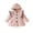 Pink, variant on Hpgjzj Infant Girls Ruffle Long Sleeve Warm Waffle Coat Baby Girls Hooded Trench Coat Single Breasted Dress Coats