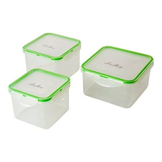 Dutis Microwave Safe Plastic Food Containers Set 3 Pieces