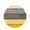 Yellow Gray, variant on Welcome Sign for Front Door,Boho Brown Stripe Round Metal Welcome Front Porch Decoration,Rustic Tribal Patterns Ethnic Bohemian Wall Hanging Sign for Living Room Kitchen Hallway Housewarming Gift 6''