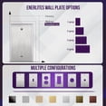 thumbnail image 5 of ENERLITES Blank Device Metal Wall Plate, Corrosion Resistant, Size 1-Gang 4.50" x 2.76", UL Listed, 7701, 430 Stainless Steel, Silver, 5 of 6