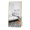 thumbnail image 3 of Modern Large Freestanding Full-Length Floor Mirror Dress Mirror 71"x28" - Antique Gold, 3 of 5