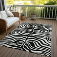 thumbnail image 6 of Addison Rugs Chantille Indoor/Outdoor Transitional Geometric, Abstract Black Washable Rectangle Rug, 3' x 5', 6 of 6