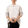 thumbnail image 4 of Xzbqbs Mens Suede Sweatshirts Crew Neck Tie-Dye Y2k Streetwear Pullover Hoodie Fashion Lightweight Slim Fit Hoodless Sweatshirt, 4 of 6