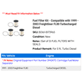 thumbnail image 2 of Fuel Filter Kit - Compatible with 1999 - 2003 Freightliner FL80 Turbocharged Diesel 2000 2001 2002, 2 of 2