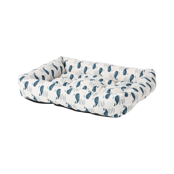 All Season Pet Bed, Summer Cooling Dog Bed with Breathable Linen Cover, Soft Thick Pet Sleeping Mat for Small Dogs and Cats, 20x16 Inches