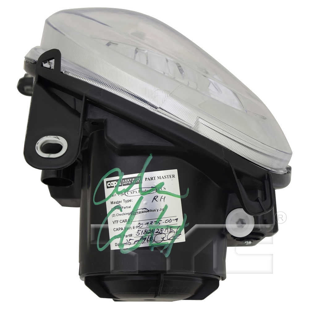 TYC 20-9375-00 Fiat 500 Right Replacement Head Lamp Fits 2014 Fiat 500