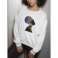 thumbnail image 3 of Sketch Of A Woman And A Turban Sweatshirt Women -Image by Shutterstock, Female Medium, 3 of 4