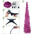 thumbnail image 4 of Fall Tree Home Decor Pop Up Tree with Lights & Timer & Modes Collapsible Tinsel Pencil Tree for Autumn Harvest Porch Thanksgiving Party Decorations Maple Leaves, 4 of 7