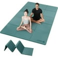 thumbnail image 1 of YR Tapete de Yoga Plegable, Tapete de Ejercicio Grande Plegable de Espuma TPE para Tapetes de Fitness de Viaje de Gimnasio en Casa, 10 Mm de Espesor Verde, 1 of 7