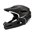 thumbnail image 2 of Casco de bicicleta de cara completa Casco de bicicleta cómodo ajustable con barbilla desmontable Negro, 2 of 8
