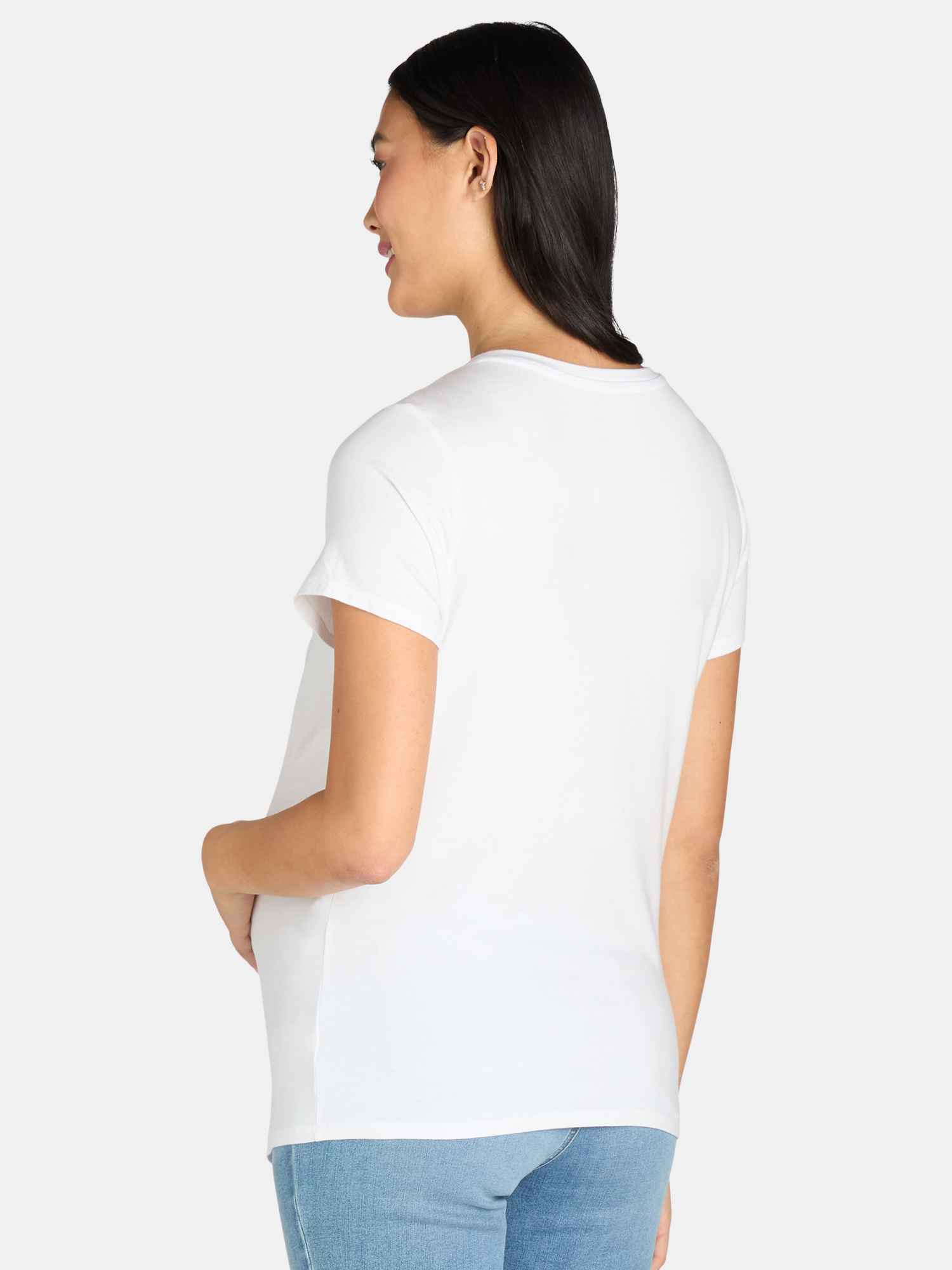 Time and Tru Women’s Maternity Graphic Tee, Sizes S-XXL