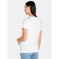 thumbnail image 4 of Time and Tru Women’s Maternity Graphic Tee, Sizes S-XXL, 4 of 5