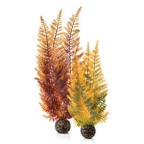 biOrb Aquarium Plants Autumn Fern Set of 2 - Plastic, Medium, Red & Yellow