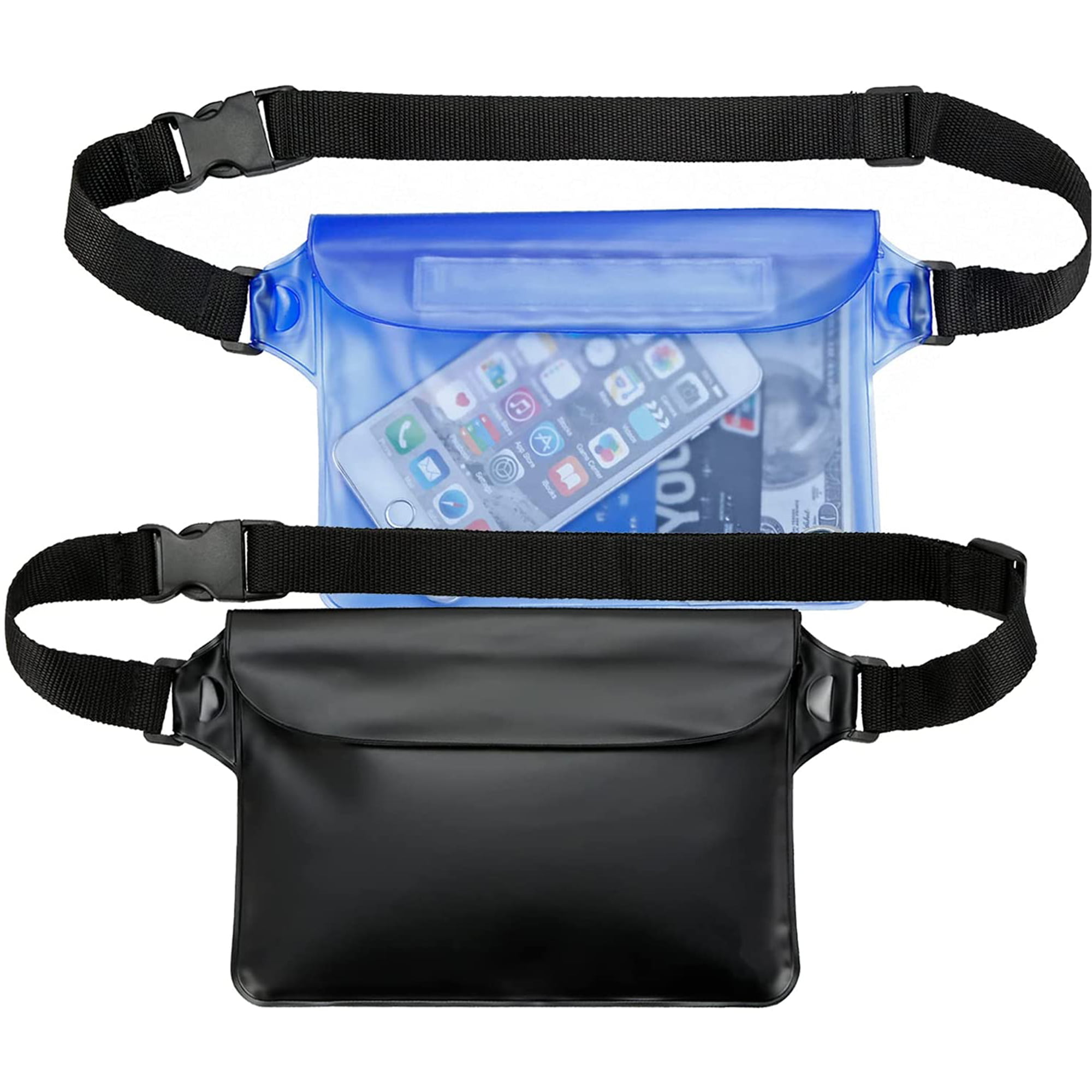 Waterproof 1-Pack - Beach Accessories Waterproof Bag Fanny Pack Swimming Snorkeling Boating Sailing Water Parks - Keep Your Phone Wallet Safe and Dry(Blue) - Walmart.com