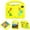 Yellow, variant on Allytechgroup Kids Case for iPad Mini 7 A17 Pro 2024 Model 8.3 Inch,iPad Mini 7th Generation Case with Pencil Holder/Hand Strap/Handle/Kickstand Cute Cartoon 3D DIY Kawaii Soft EVA Stand Cover,Yellow
