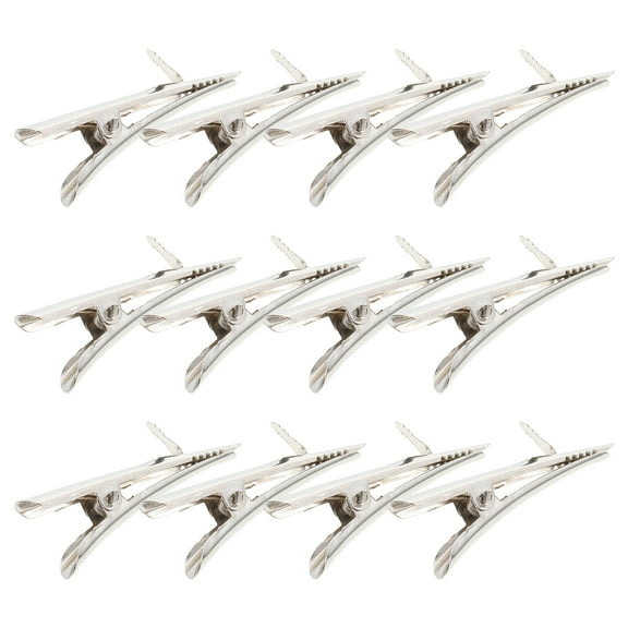 Moluckfu 100Pcs Craft Clips Metal For Christmas Tree Decoration Silver Color
