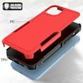 thumbnail image 3 of for iPhone 15 Plus Heavy Duty Case,Stylish 2 in 1 Military Grade Armor PC+TPU Silicone Hybrid Rugged Shockproof Glossy Grip Edge Protective Anti-Scratch Back Phone Cover,Red, 3 of 6