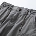 thumbnail image 4 of Pantalones Cortos Cargo 95% Algodón Bolsillos Sueltos Hombre, 4 of 8
