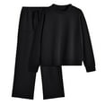 thumbnail image 7 of SUNBS Two Piece Sets for Women Fall Outfits Lounge Sets Mock Neck Tops Wide Leg Pants Vacation Travel Airport Outfits, 7 of 7