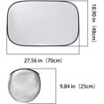 thumbnail image 2 of QQJ 1pcs Foldable Sunroof Shade Sunshade Heat Isolate fit for Mini Cooper, Clubman & Countryman R56 All Years (Black-1Pcs), 2 of 6