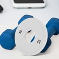 thumbnail image 4 of FESTFENDS White Steel Core Weight Plates with Rubber Coating for Barbell Training, 4 of 8