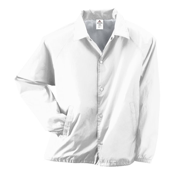 Augusta Sportswear Blouson d'Entraîneur en Nylon pour Homme/doublé, m, Blanc