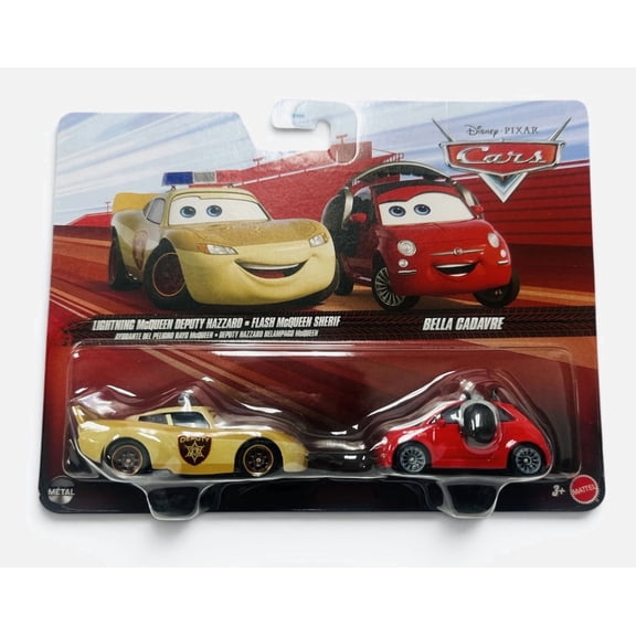 Disney Pixar Cars Lightning McQueen Deputy Hazzard and Bella Cadavre