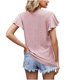 thumbnail image 4 of Fiudx Ofertas Flash Del Día Solo En Línea Blusa de Manga Corta con Estampado de Moda para Mujer, Camiseta Divertida con Cuello Redondo, Camiseta Sin Mangas, 4 of 5