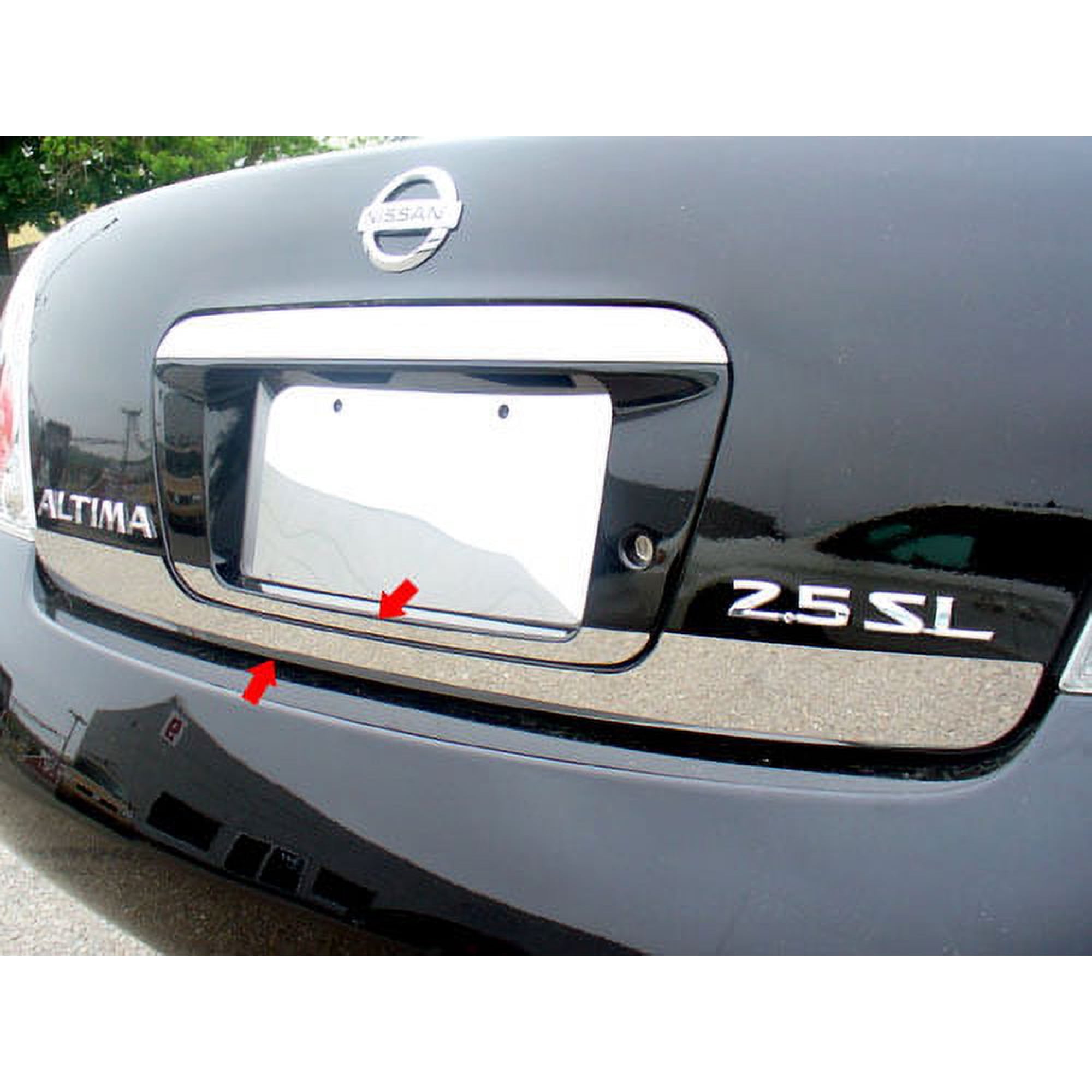 Stainless Steel Rear Deck Accent 2Pc Fits 2002-2006 Nissan Altima RD22550 QAA