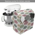 thumbnail image 2 of Cartoon Stand Mixer Cover, Theme Colorful Humanlike Clouds in Repeating Style on Plain Background, Kitchen Appliance Organizer Bag Cover with Pockets, 5 Quarts, Multicolor, by Ambesonne, 2 of 4