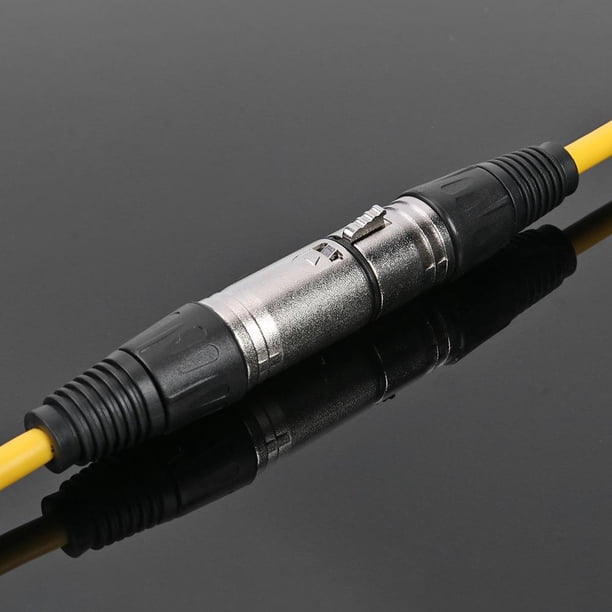 Cable de 1 m XLR de 3 pines macho a hembra Cable de cable de micrófono blindado (amarillo) Ehuebsd Para estrenar