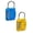 Blue 1 Pack & Yellow 1 Pack, variant on Combination Lock Combination Lock Fitness Suitcase Combination Lock Combination Combination Padlock Combination Lock, 3.3 cm×6.6 cm, Gray