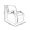 thumbnail image 4 of Sofa Reclinable Midtown Concept 1 Plaza Color Chocolate, 4 of 4