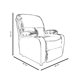 thumbnail image 4 of Sofa Reclinable Midtown Concept 1 Plaza Color Chocolate, 4 of 4