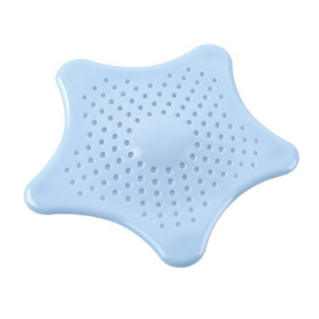 1Pc Silicone Sink Drain Filter Bathtub Hair Catcher Stopper Trapper Drain Hole Filter Strainer Star Shape for Bathroom Kitchen
